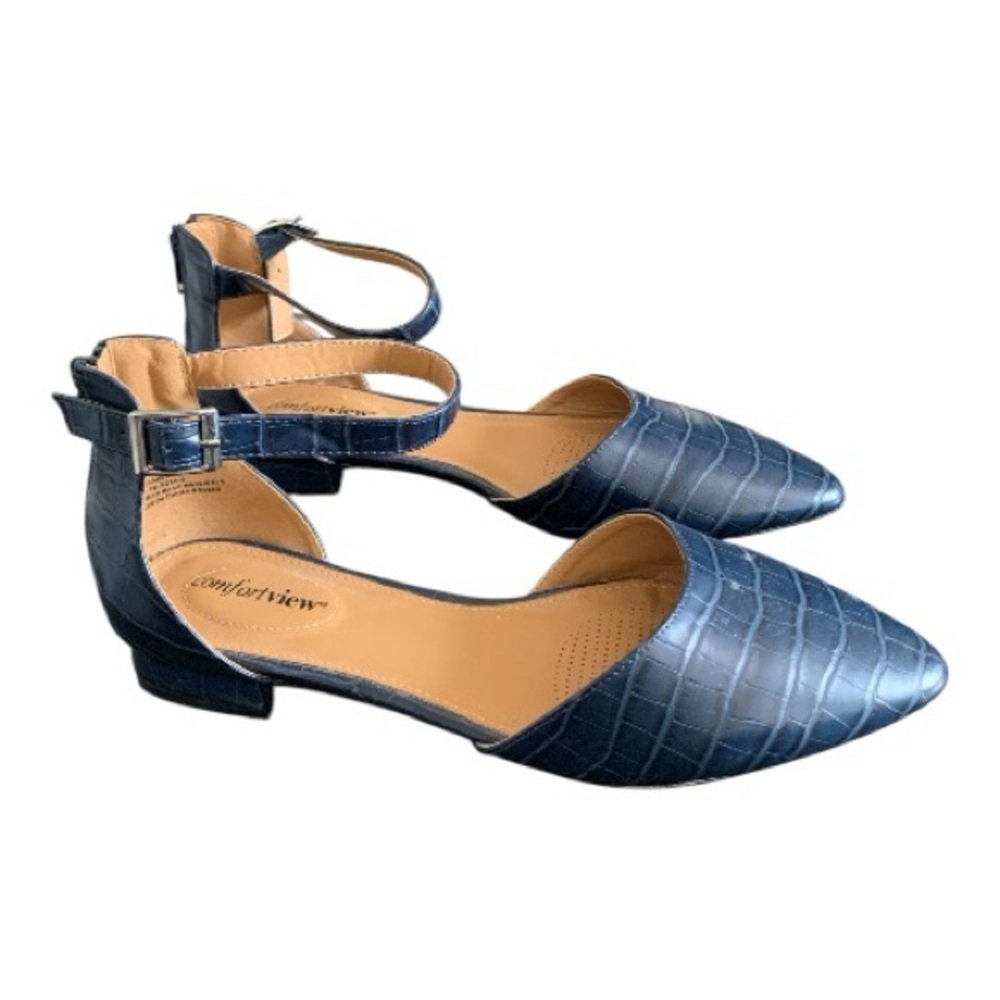 Comfortview Women's The Loucia Shoe Navy Size 10W